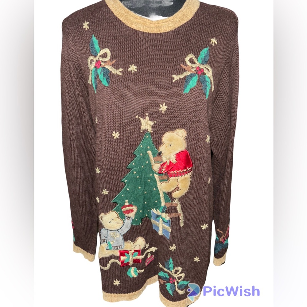 Vintage Nutcracker Brand  Christmas Sweater Size Medium